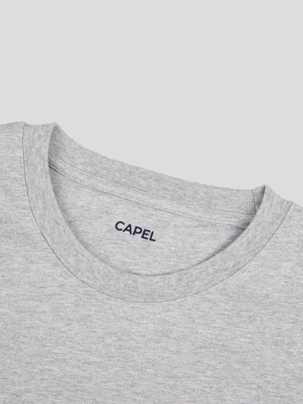 Tee-shirt Louis Gris Col Rond Capel Grande Taille  homme grande taille - Capelstore