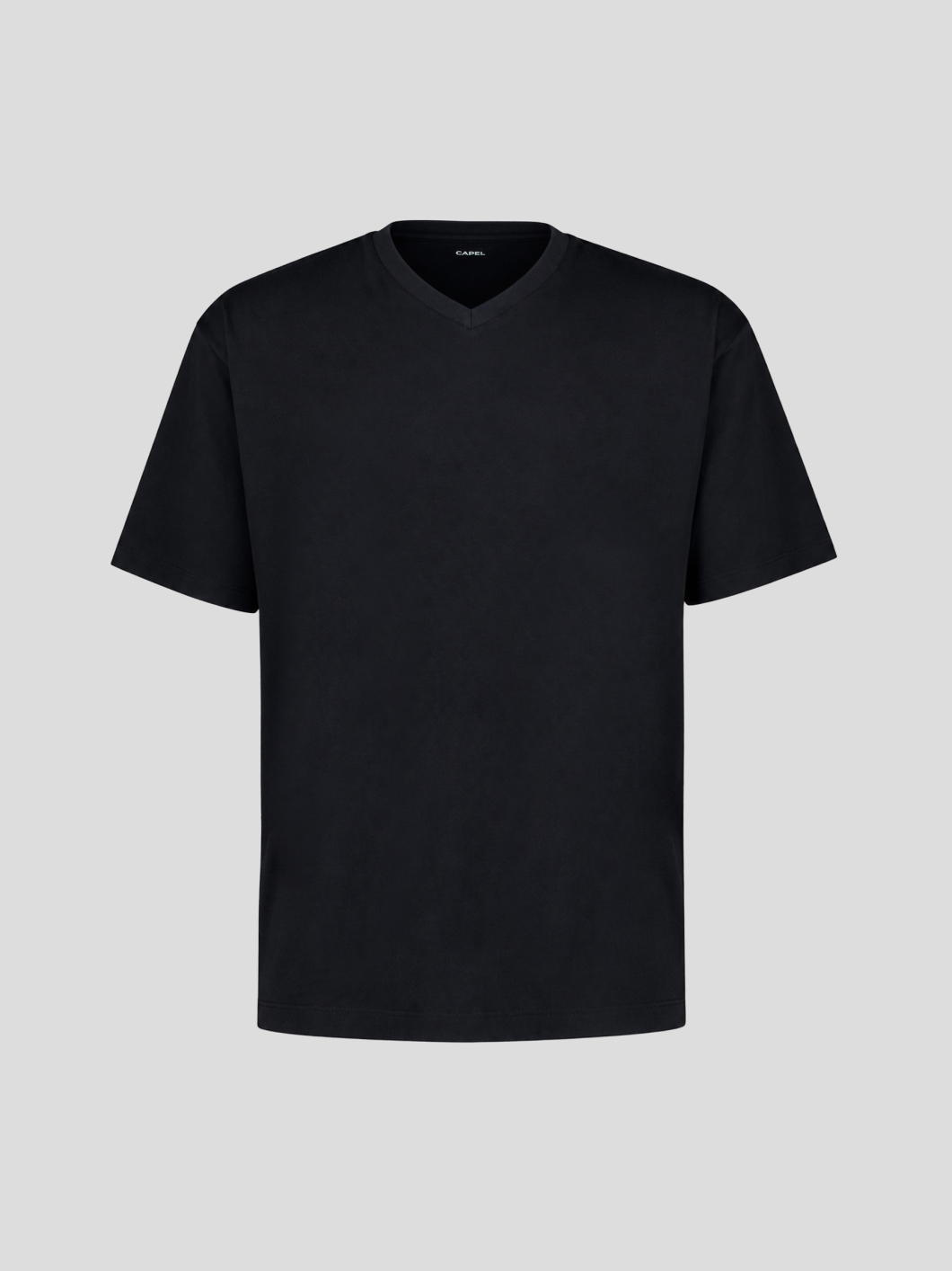 T-shirt Louis Col V Noir Capel Grande Taille