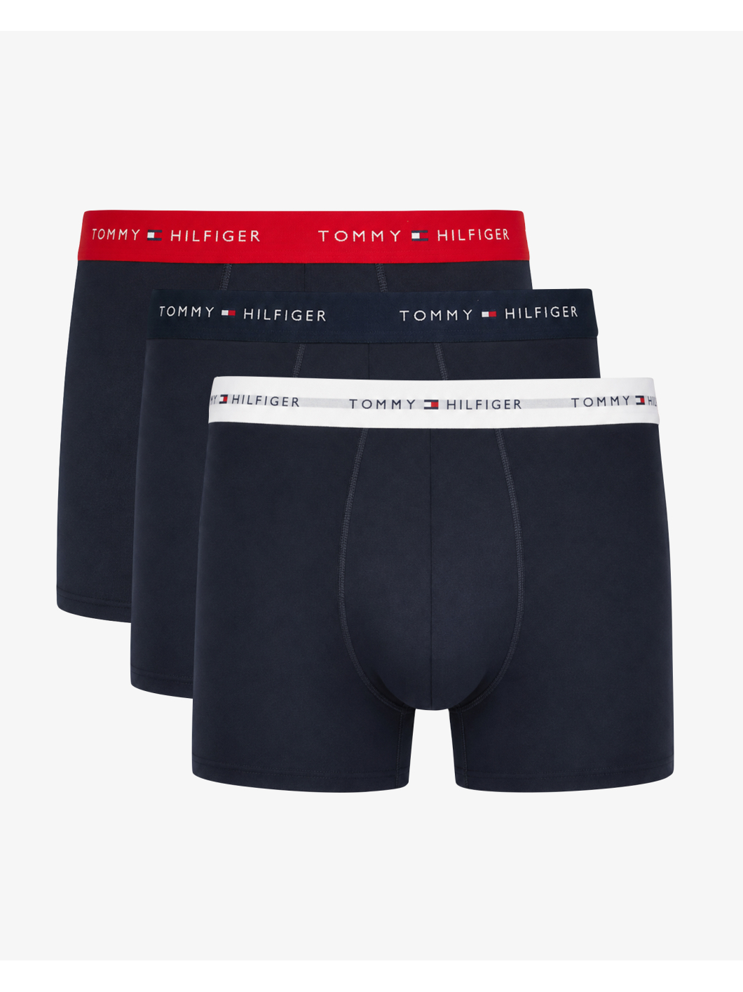 Boîte 3 Boxers Ceinture de Couleur Grande Taille Marine