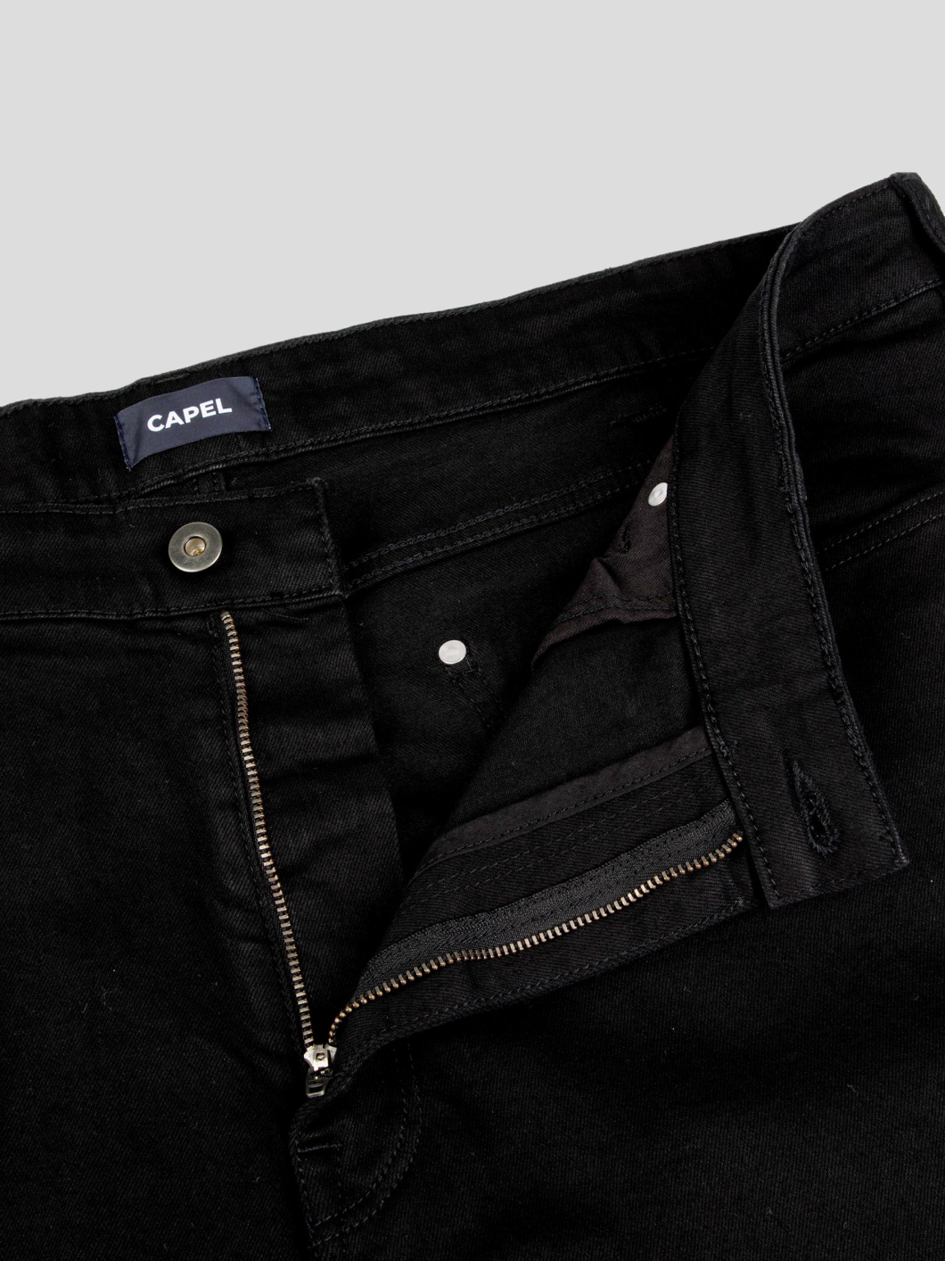 Jean Blaise Noir 5 Poches Capel Grande Taille noir homme grande taille - Capelstore