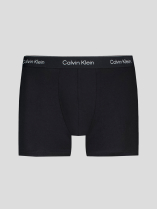 Pack 3 Boxers Unis Noirs Calvin Klein Grande Taille noir homme grande taille - Capelstore