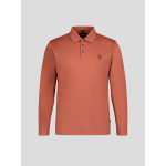 Polo Manches Longues Mercerisé Grande Taille Terracotta