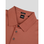 Polo Manches Longues Mercerisé Grande Taille Terracotta