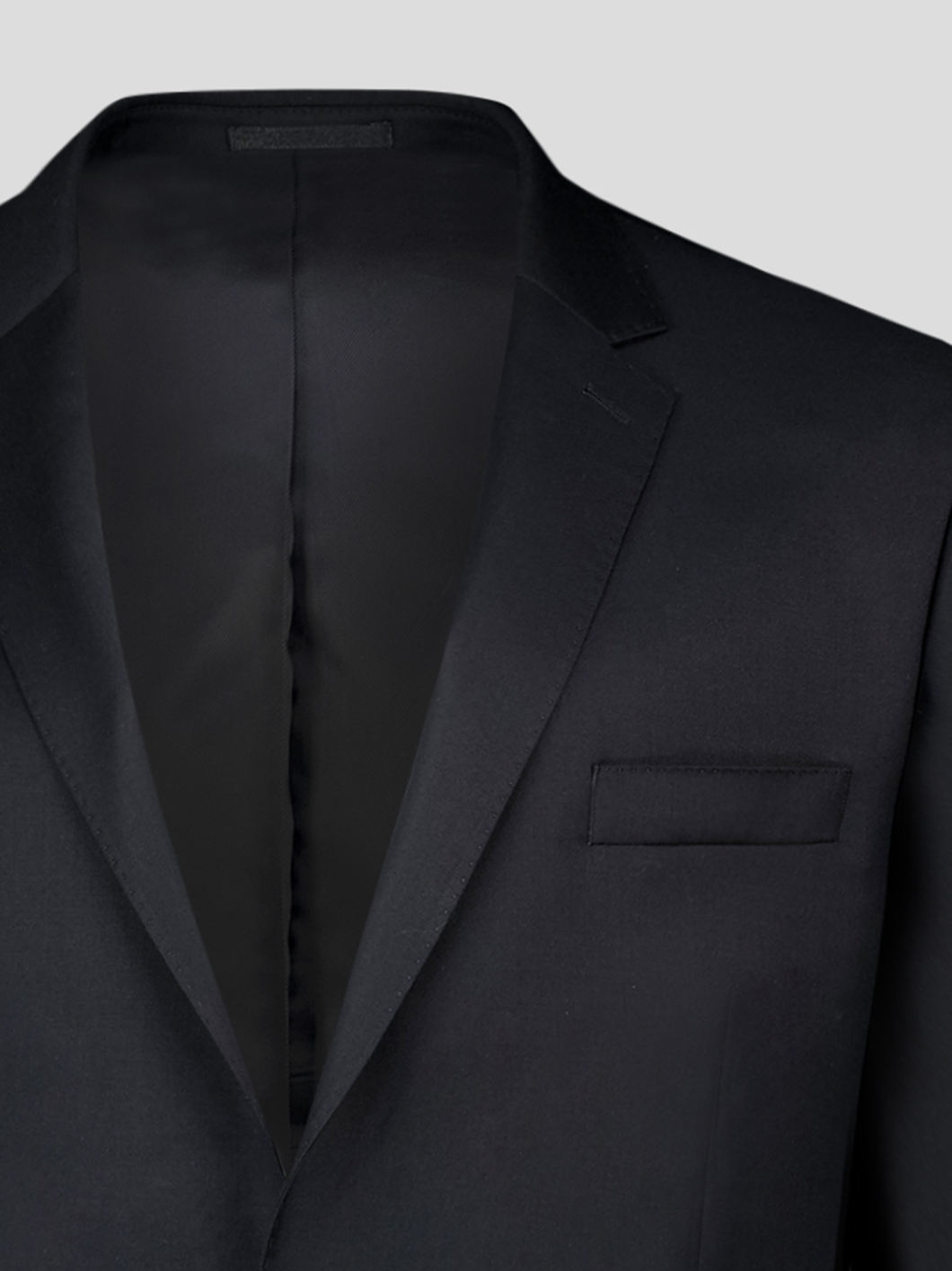 Veste de Costume Séparable Noire Grande Taille Homme