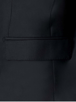 Veste de Costume Séparable Noire Grande Taille Homme