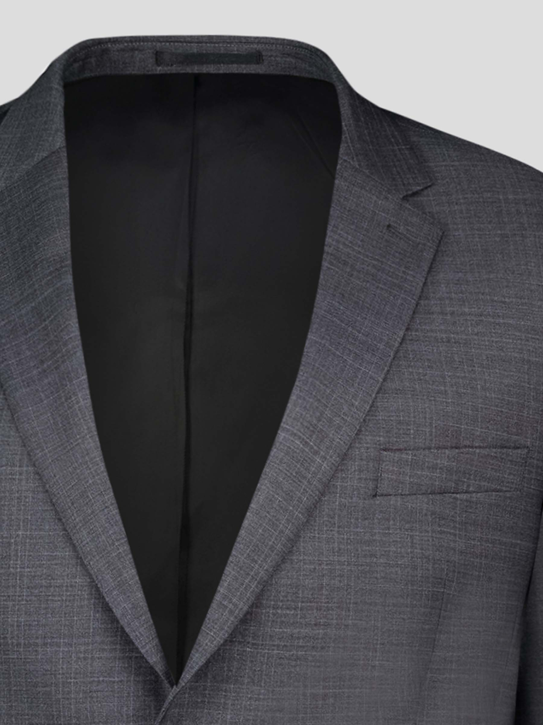 Veste Faux Uni Grande Taille Anthracite
