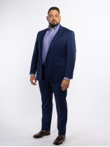 Costume Complet Gabardine de Laine Grande Taille Marine