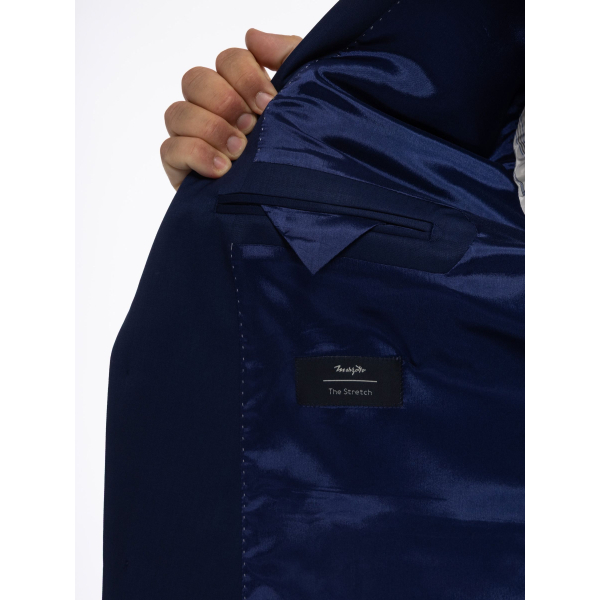 Costume Complet Gabardine de Laine Grande Taille Marine