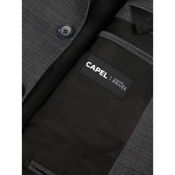 Costume Complet Faux Uni Grande Taille Anthracite