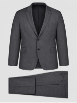Costume Complet Faux Uni Grande Taille Anthracite
