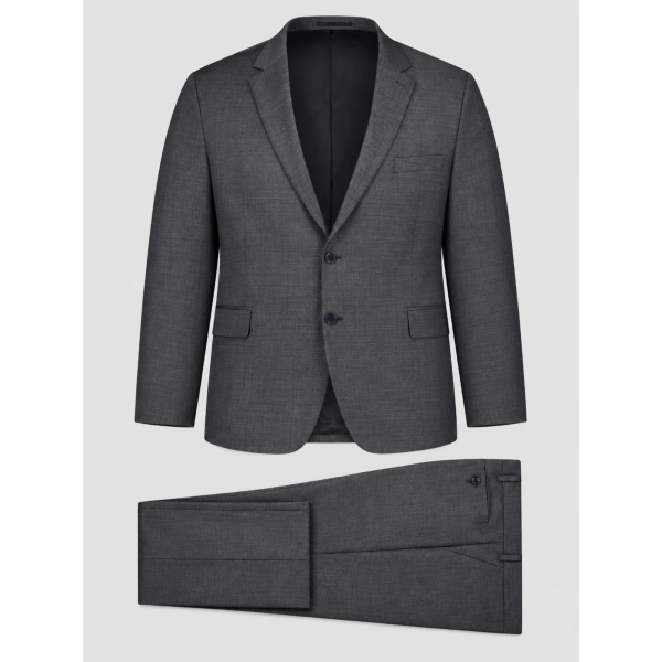 Costume Complet Faux Uni Grande Taille Anthracite