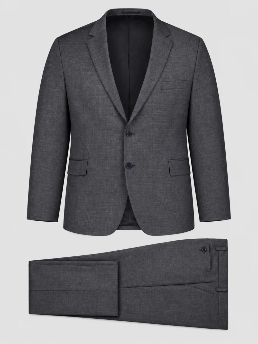 Costume Complet Faux Uni Grande Taille Anthracite