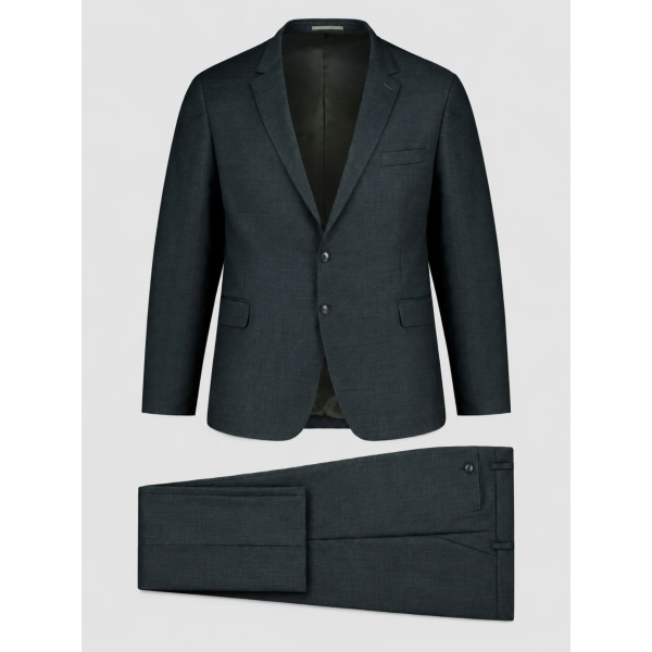 Costume Complet Faux Uni Grande Taille Vert Foncé