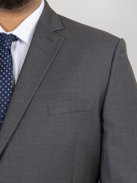 Costume Complet Grande Taille Gris
