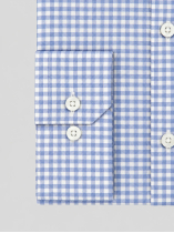 Chemise Flanelle à Carreaux Ralph Grande Taille Bleue et Blanche