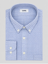 Chemise Flanelle à Carreaux Ralph pour Homme Grand Bleue et Blanche
