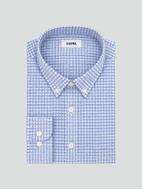 Chemise Flanelle à Carreaux Ralph Grande Taille Bleue et Blanche