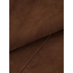 Blouson en Cuir Velours Grande Taille Marron