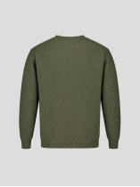 Pull Lambswool Col Rond Luca Grande Taille Vert