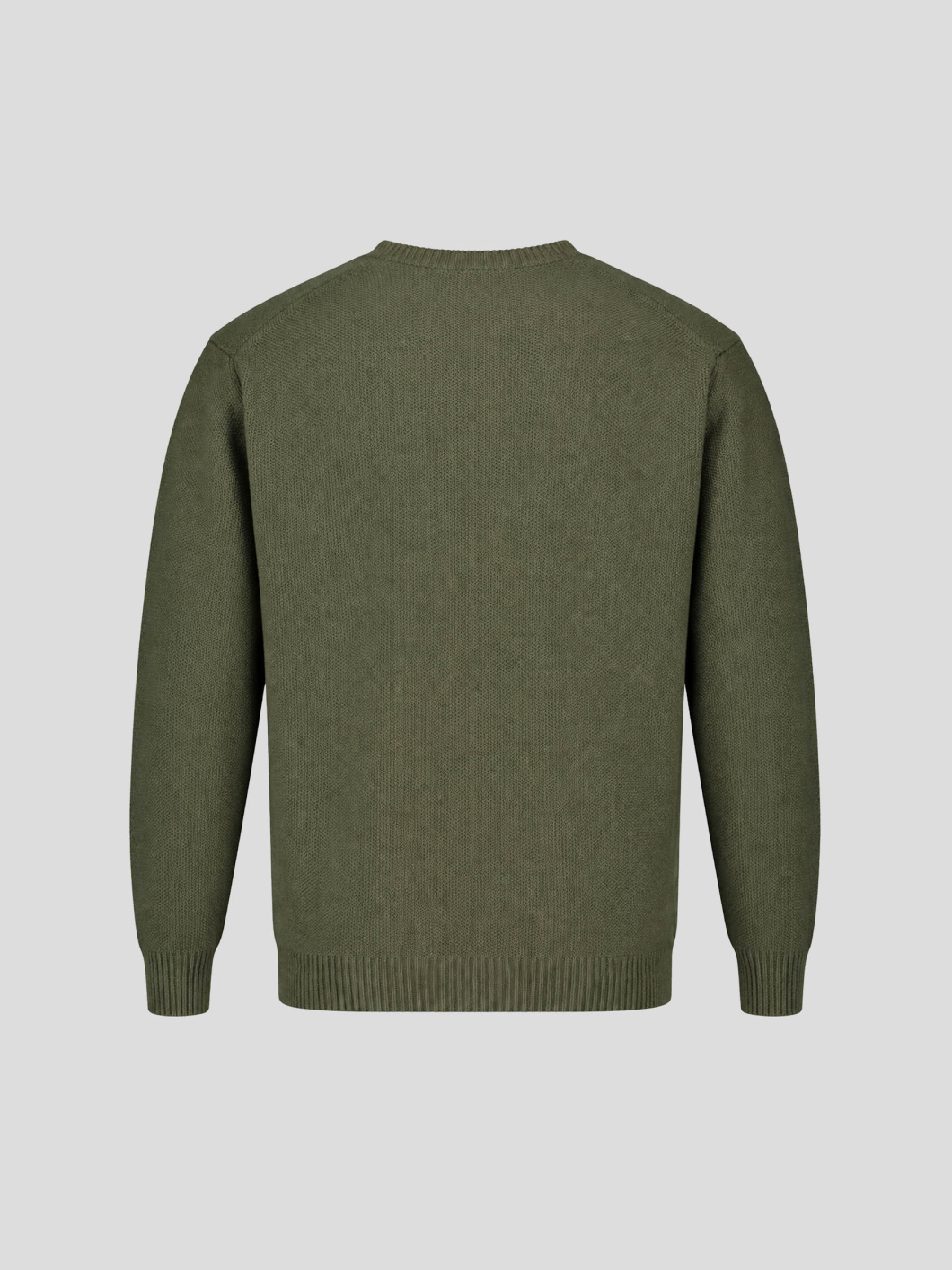 Pull Lambswool Col Rond Luca Grande Taille Vert