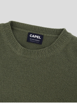 Pull Lambswool Col Rond Luca Grande Taille Vert
