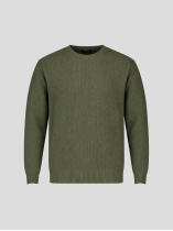 Pull Lambswool Col Rond Luca Grande Taille Vert