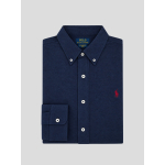 Chemise Maille Piquée Grande Taille Bleue