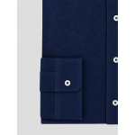 Chemise Maille Piquée Grande Taille Bleue