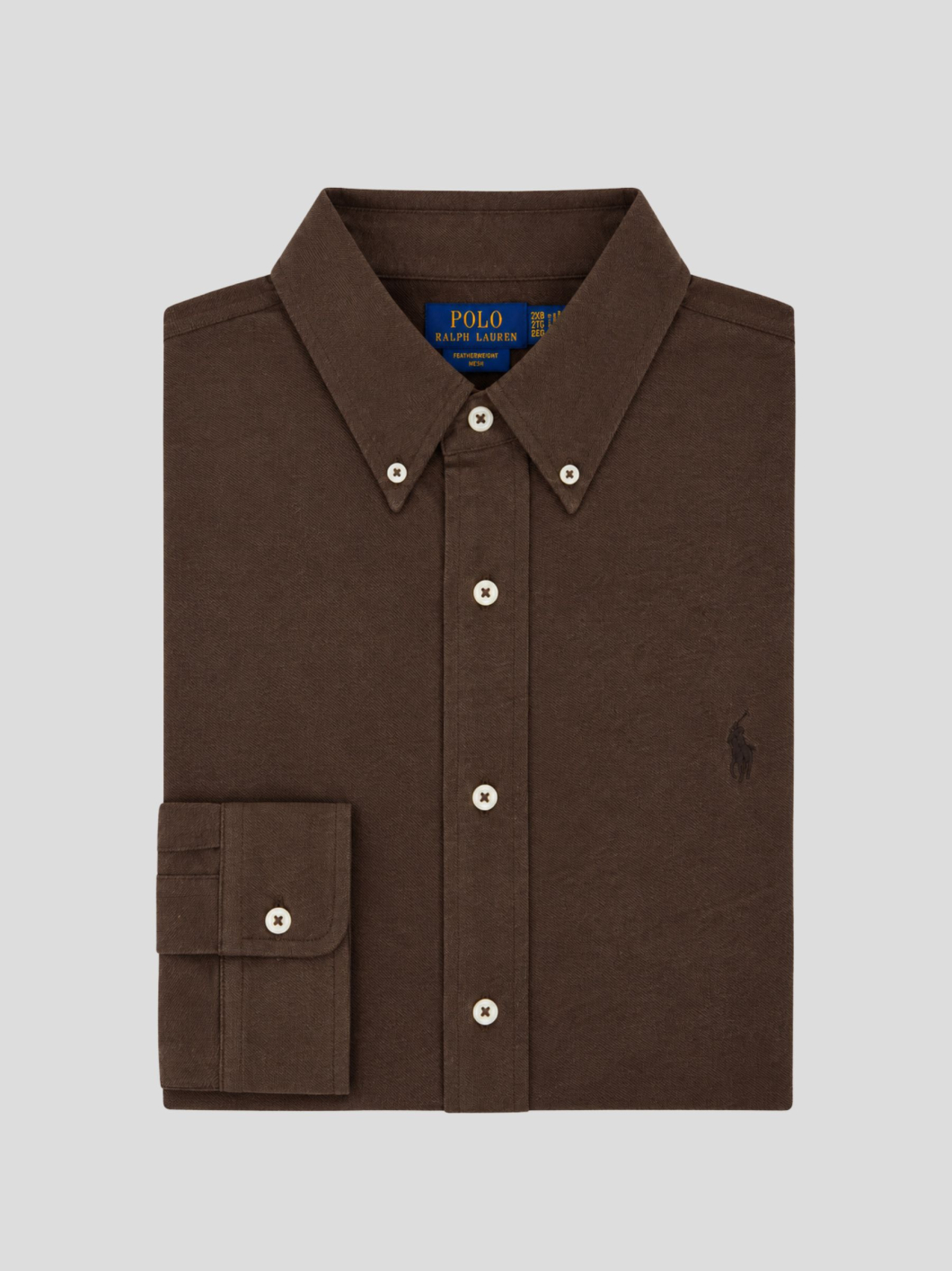 Chemise Maille Piquée Grande Taille Marron