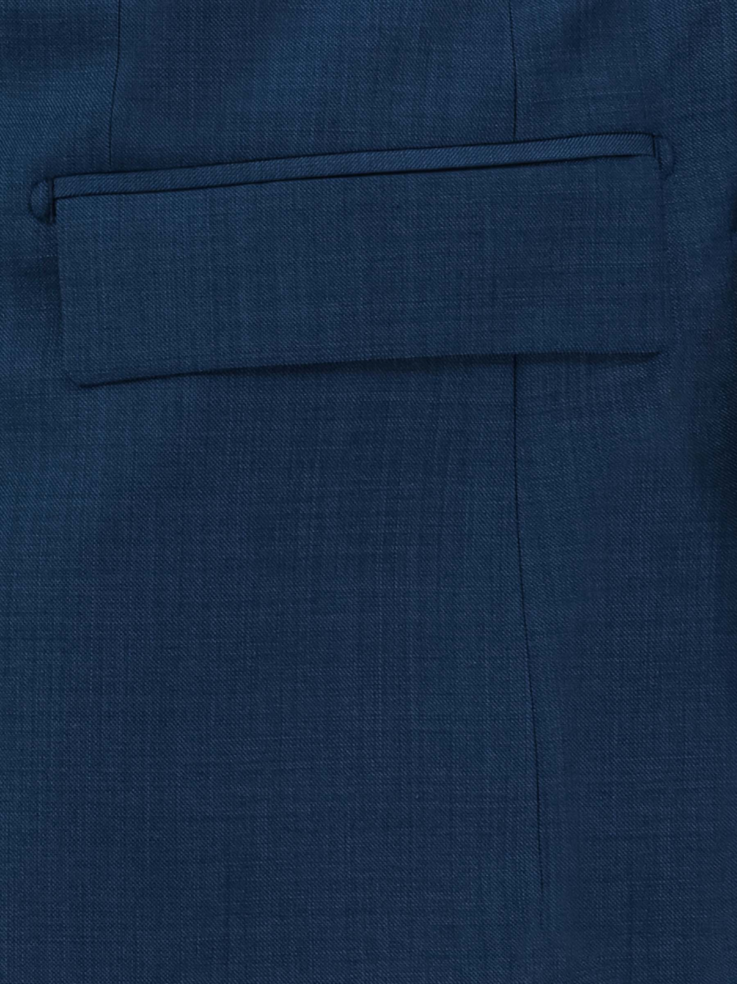Costume 3 pièces Faux Uni Grande Taille Bleu Indigo