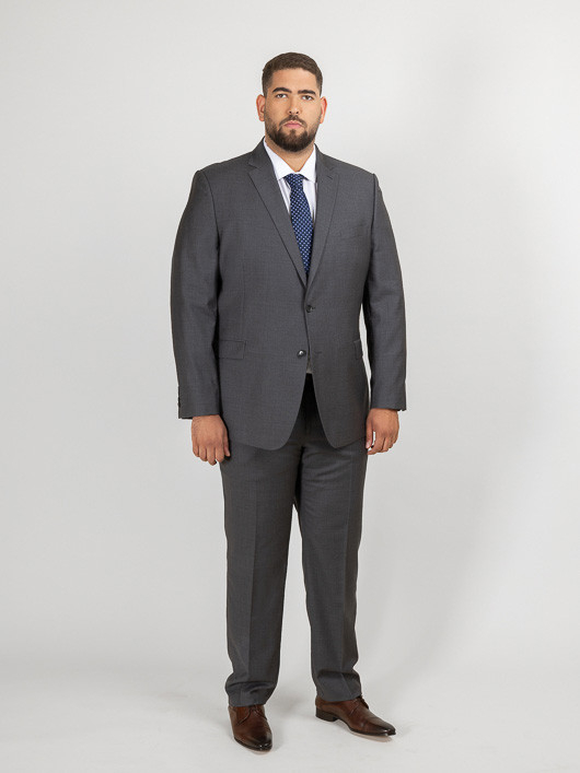 Costume 3 pièces Grande Taille Gris