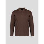Polo Manches Longues Mercerisé Grande Taille Marron