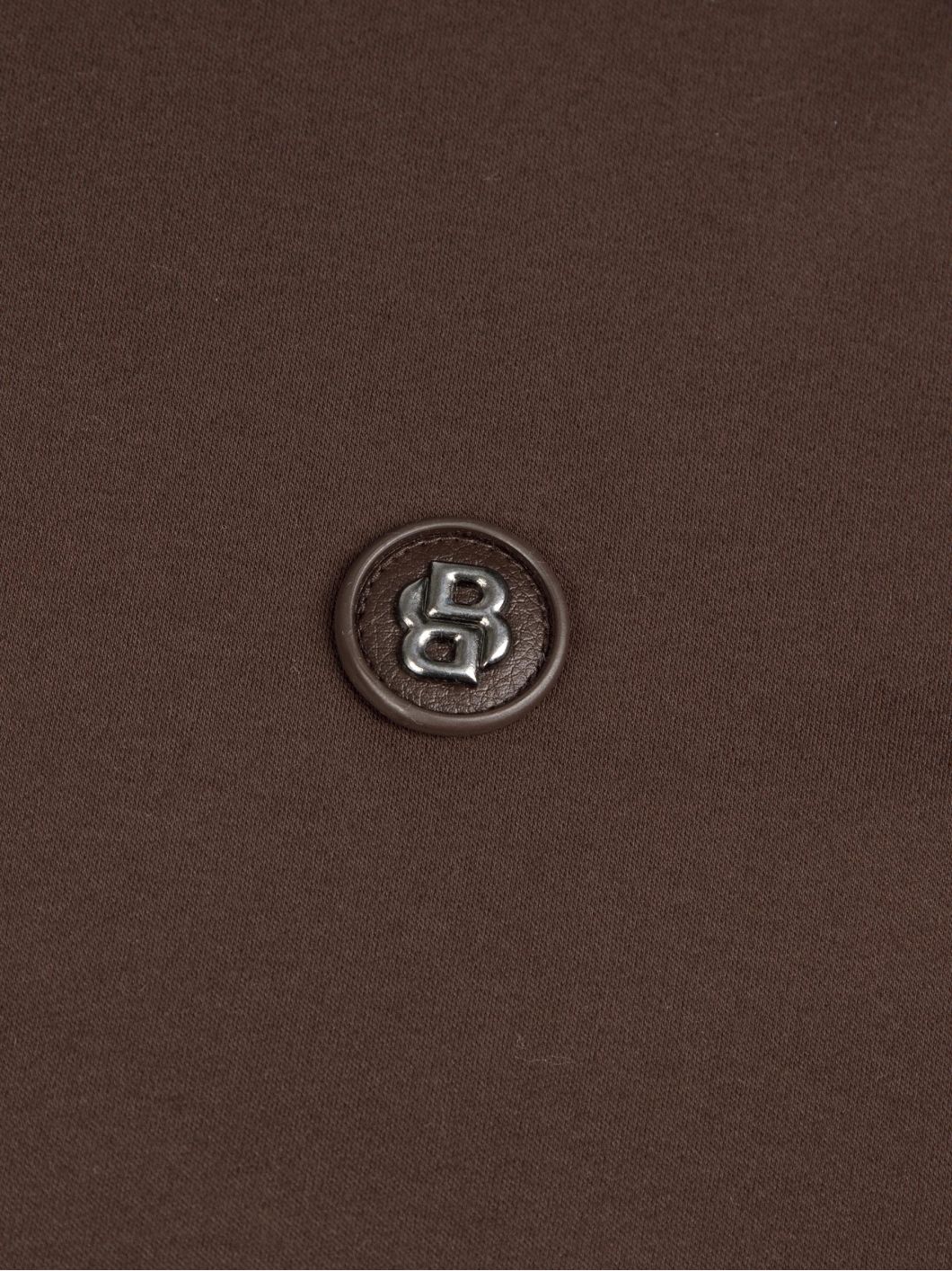 Polo Manches Longues Mercerisé Grande Taille Marron