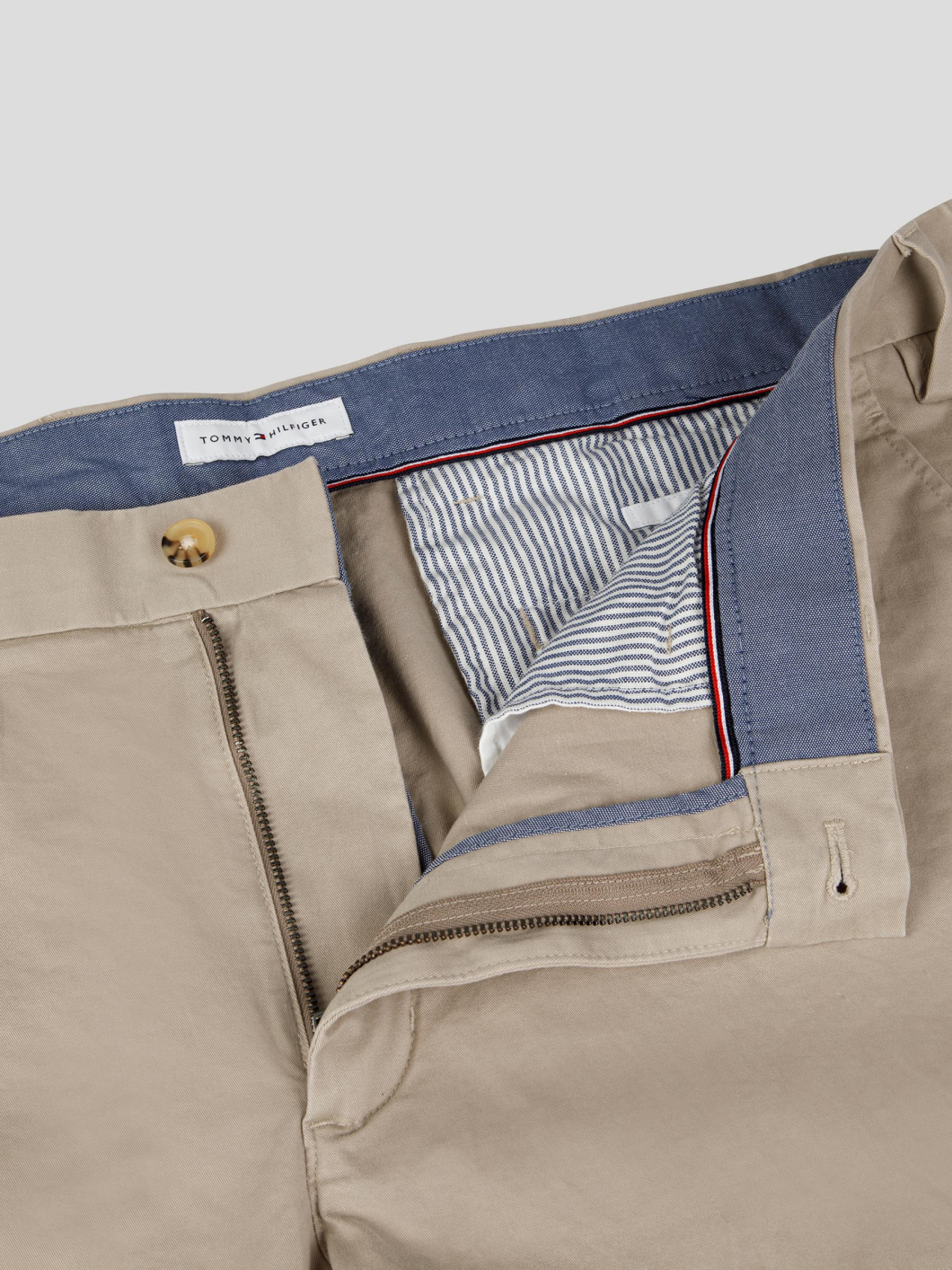Pantalon Chino Twill Grande Taille Beige