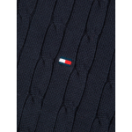 Pull Col Camionneur Torsadé Grande Taille Marine