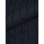 Pull Col Camionneur Torsadé Grande Taille Marine