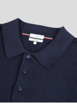 Pull Coton/Cachemire Col Polo Grande Taille Marine