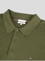 Pull Coton/Cachemire Col Polo Grande Taille Kaki