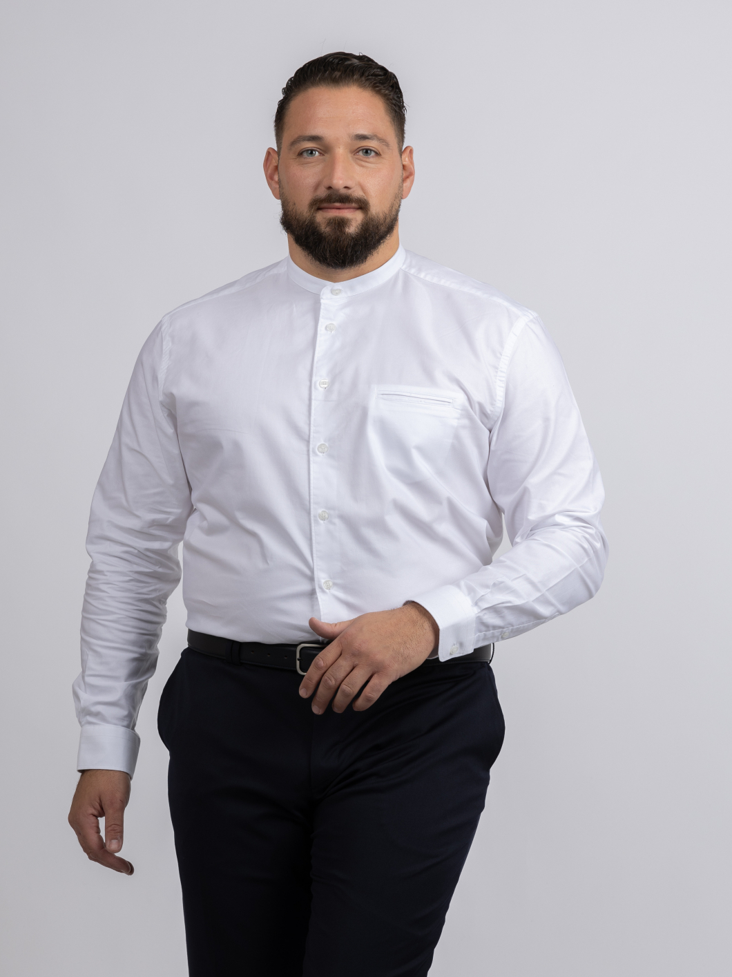 Chemise Col Mao Capel Paris Grande Taille