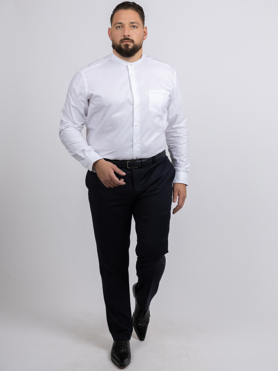 Chemise Col Mao Capel Paris Grande Taille