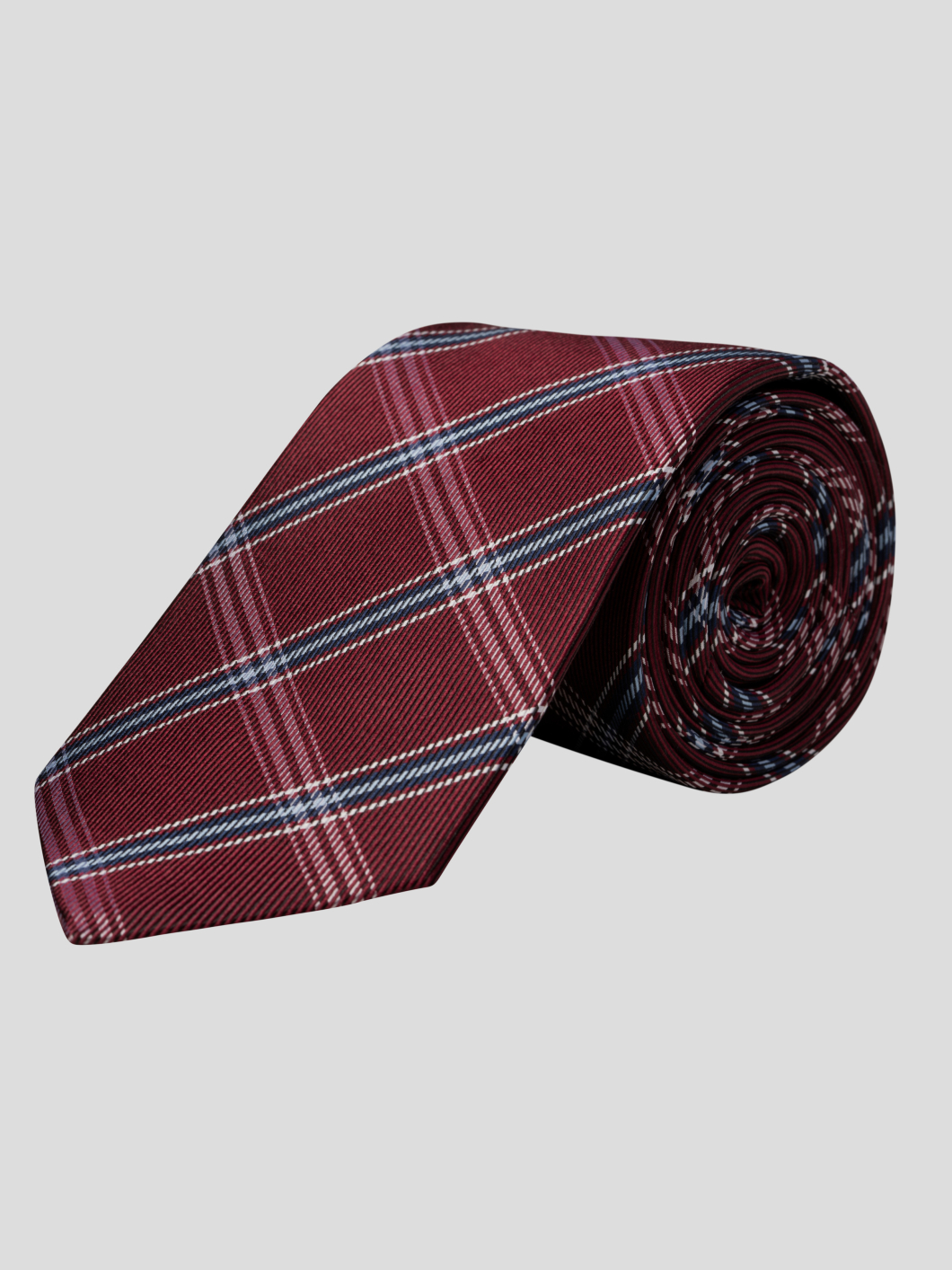 Cravate Carx Ecossais Bordeaux Capel Grande Taille  homme grande taille - Capelstore