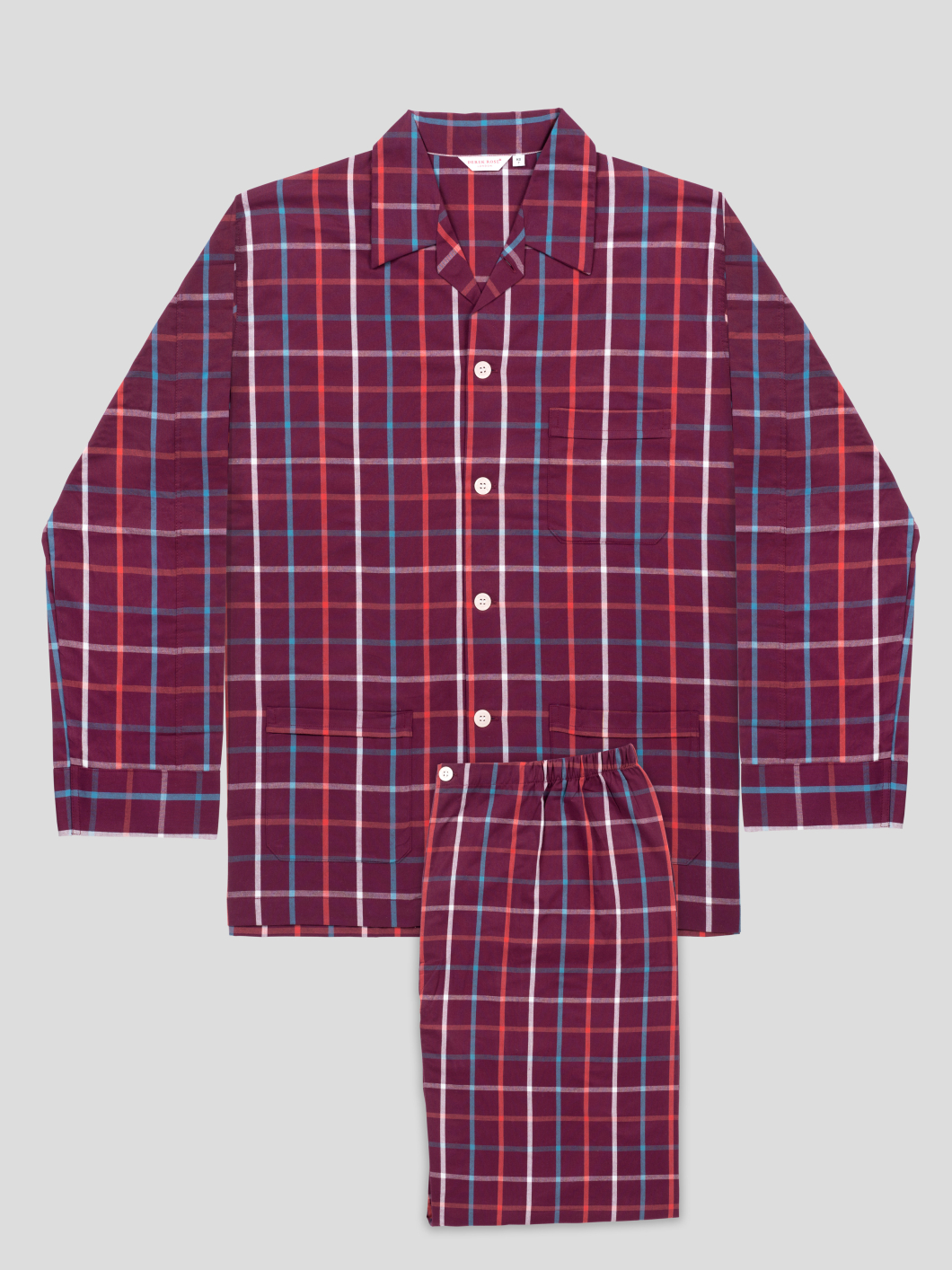 Pyjama Carreaux Derek Rose Grande Taille  homme grande taille - Capelstore