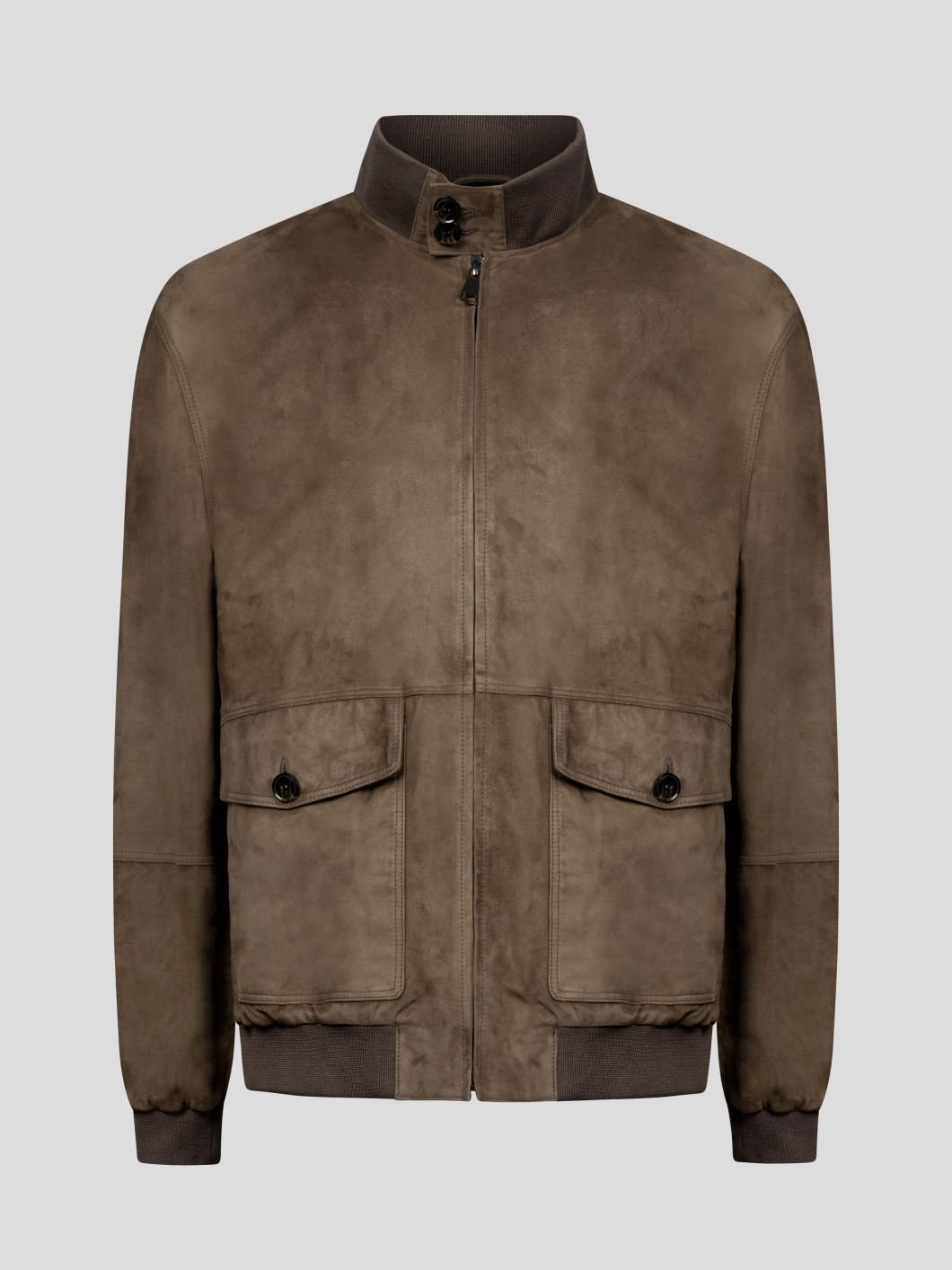 Blouson Cuir Uni Taupe Capel Grande Taille  homme grande taille - Capelstore