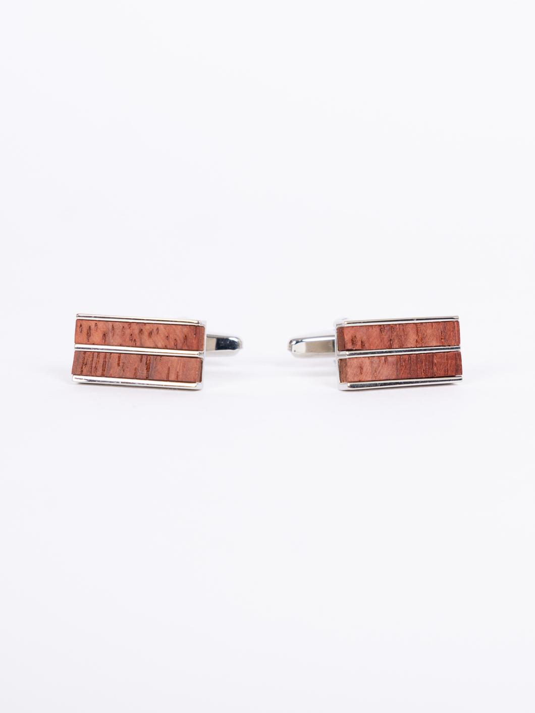 Boutons Manchette Facon Bois Capel col.argent/marron homme grande taille - Capelstore
