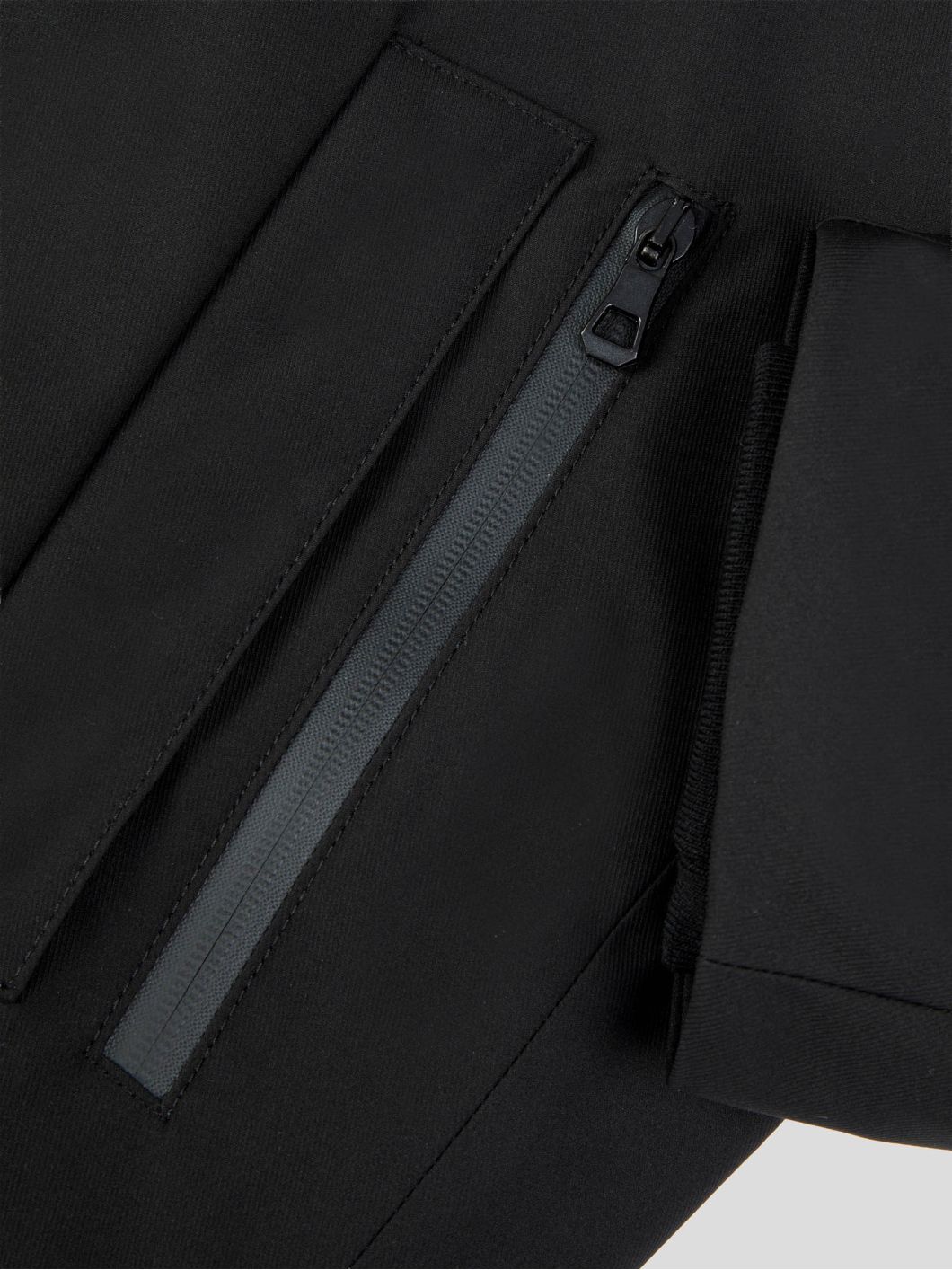 Parka avec Capuche Amovible Grande Taille Noire