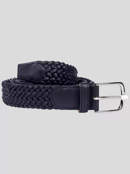 Ceinture Cuir Tressé Elastique