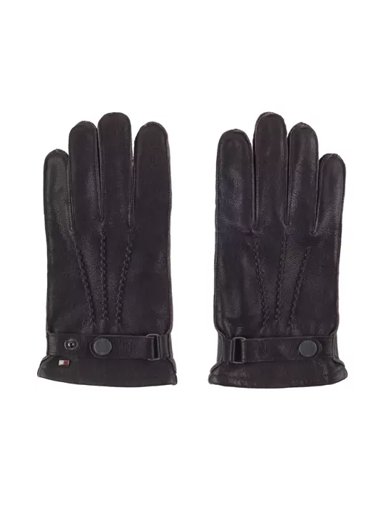 Gants en cuir marron Tommy Hilfiger