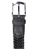 ceinture cuir tressé pour homme grande taille