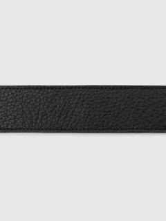 Ceinture Cuir Graine Noire Grandes Tailles