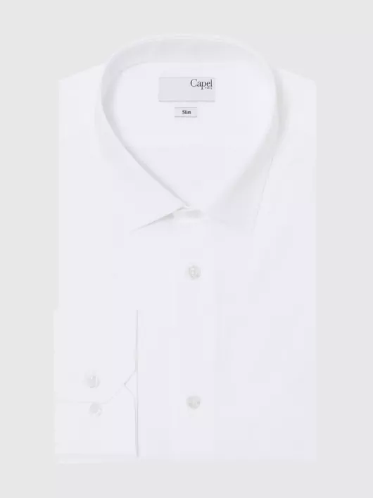 Chemise Slim Blanche Capel Grande Taille